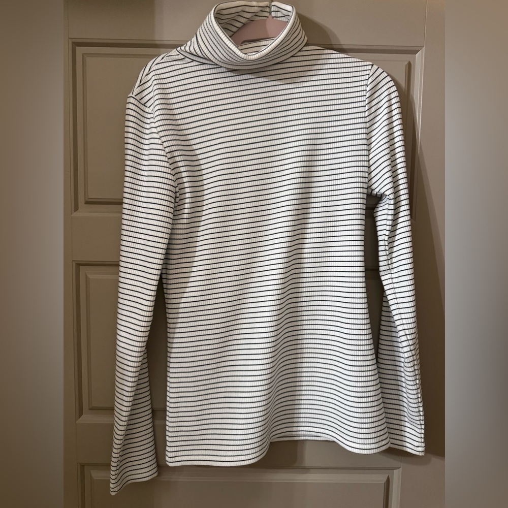 Halogen striped turtleneck. Barely worn, great shape